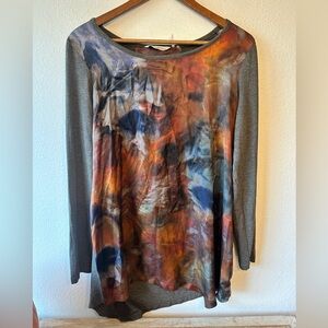 Soft Surroundings Brown Long Sleeve Top Size Medium